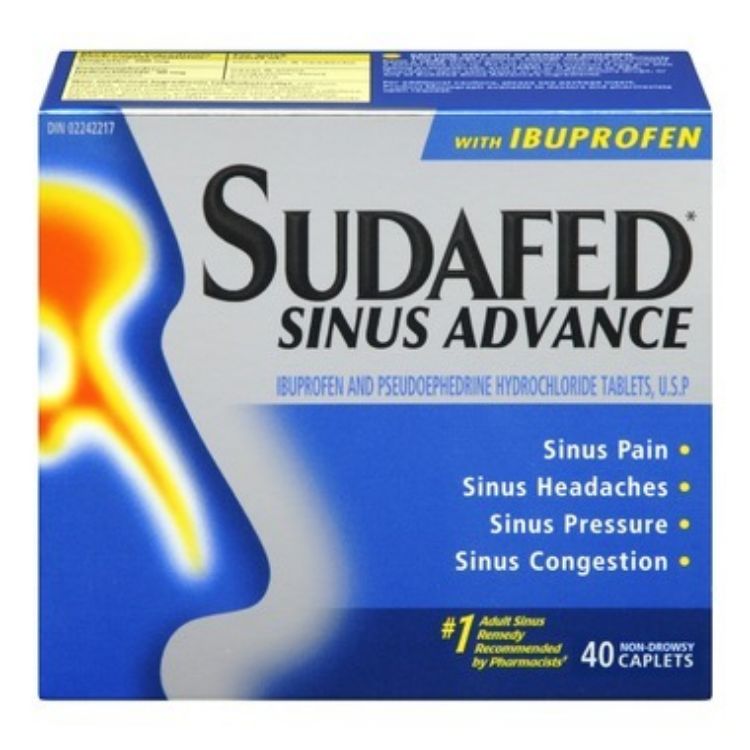 Sudafed Sinus Advance with Ibuprofen