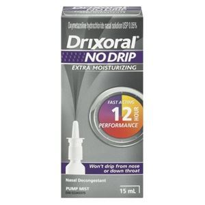 Drixoral NO DRIP Extra Moisturizing Nasal Decongestant