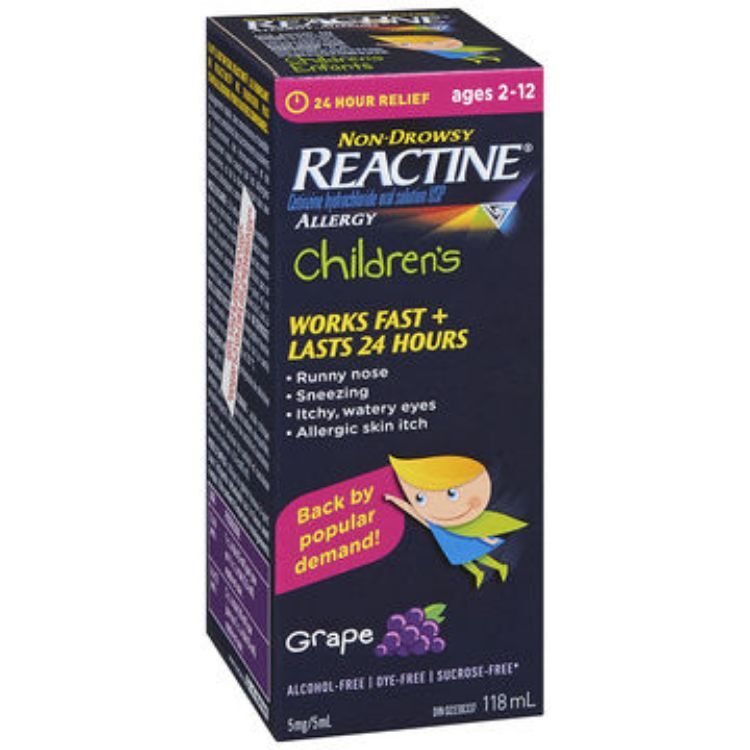 Reactine Liquid Child Grape