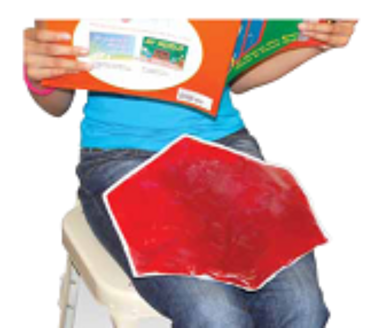 Weighted Lap Pads: Semi-Circle - Red 