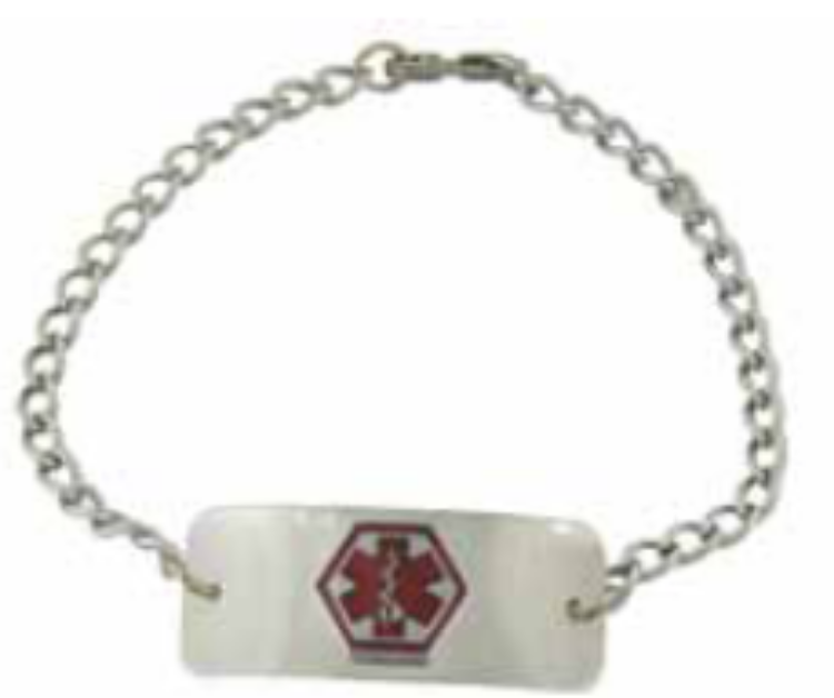 Medical Warning ID Bracelet / Necklace: Women's ID Bracelet