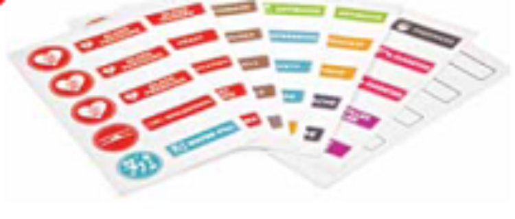 Medicine Label Stickers: Lung Health - French