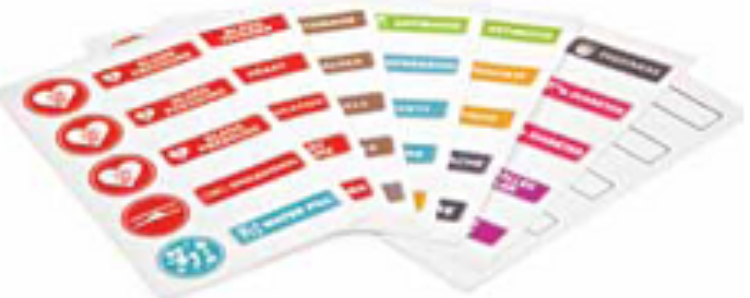 Medicine Label Stickers: Homecare - English