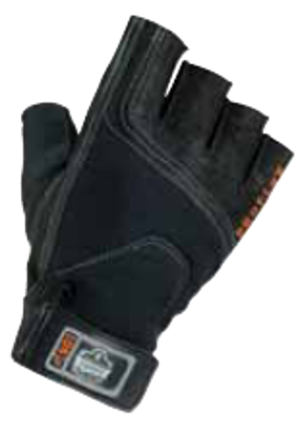 Half Finger Econo Impact Gloves- Large