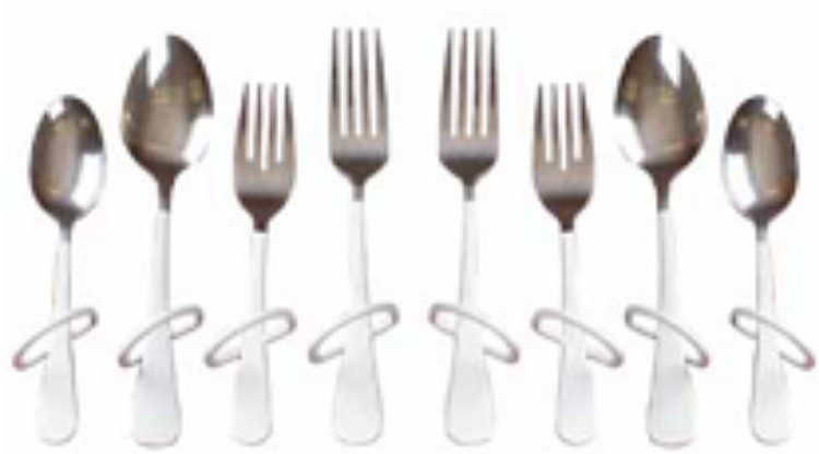 Finger Loop Utensil - Dinner Fork - right hand Finger Loop Utensil - Dinner Fork - right hand