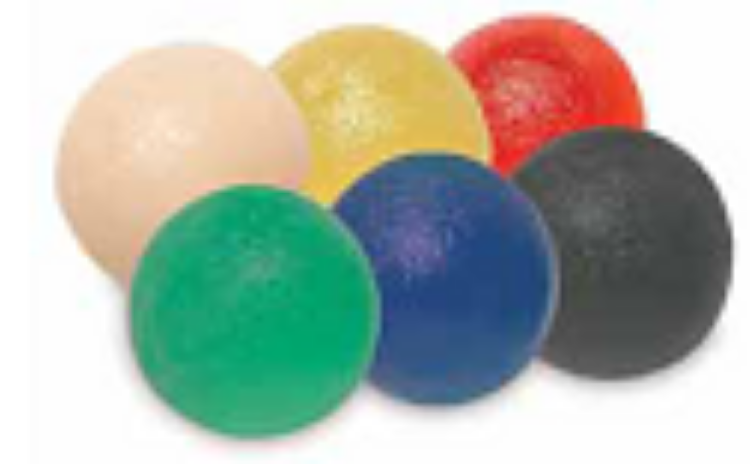 Gel Hand Exercise Ball:  small - black, x-firm