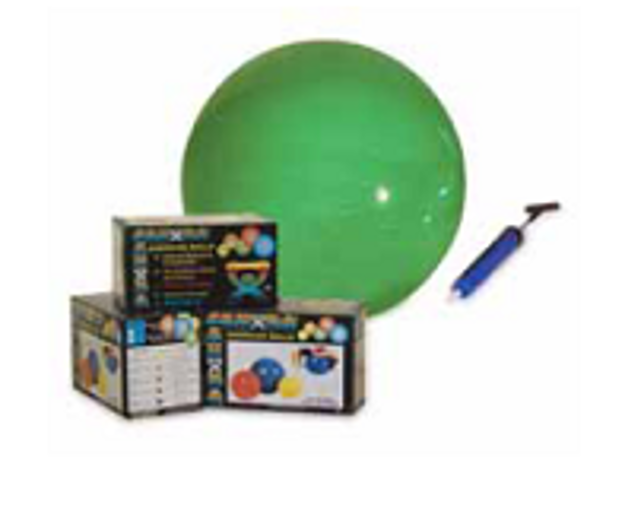 Exercise Ball with Pump: Ball and Pump Set - 26" / 65 cm (Weight Capacity: 300 lbs / 136 kg)