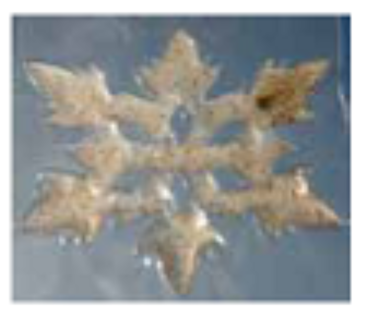 Light Box Gel-Maze Series: 6 Spoke Snow Flake - Red 