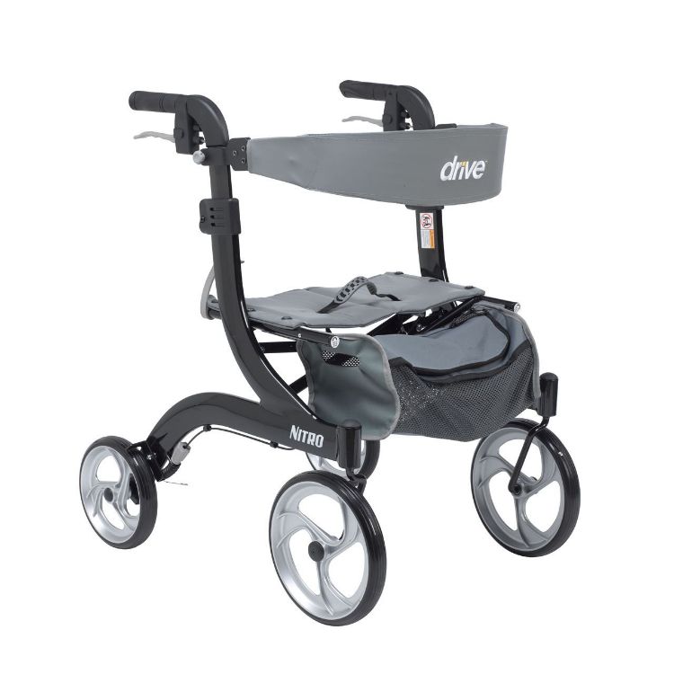 Nitro Aluminium Rollator (Hemi Height)