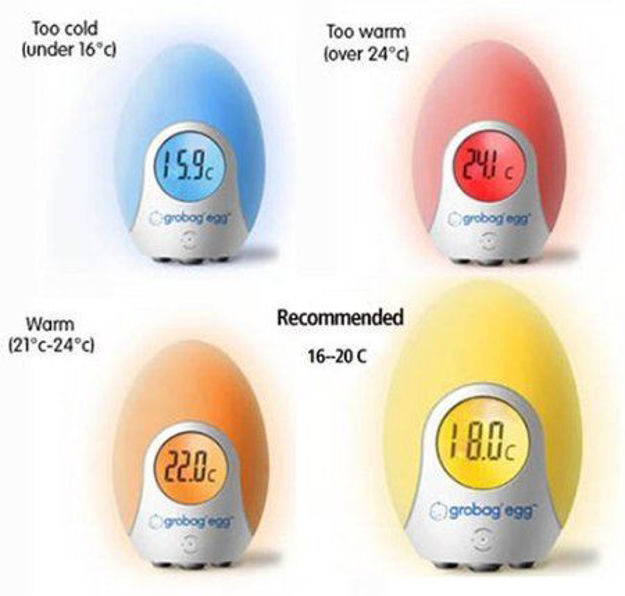 GRO EGG - Colour changing digital room thermometer