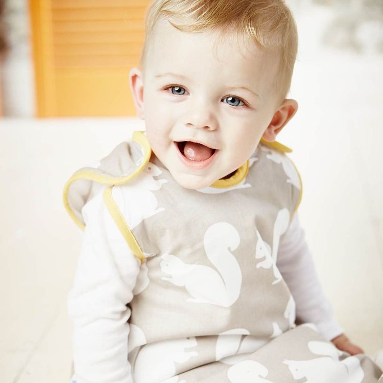GROBAG Baby Sleeping Bags Anorak Kissing Squirrels The Baby Sleeping Bag that allows your baby to sleep comfortably through the night In a cute warm squirrel print