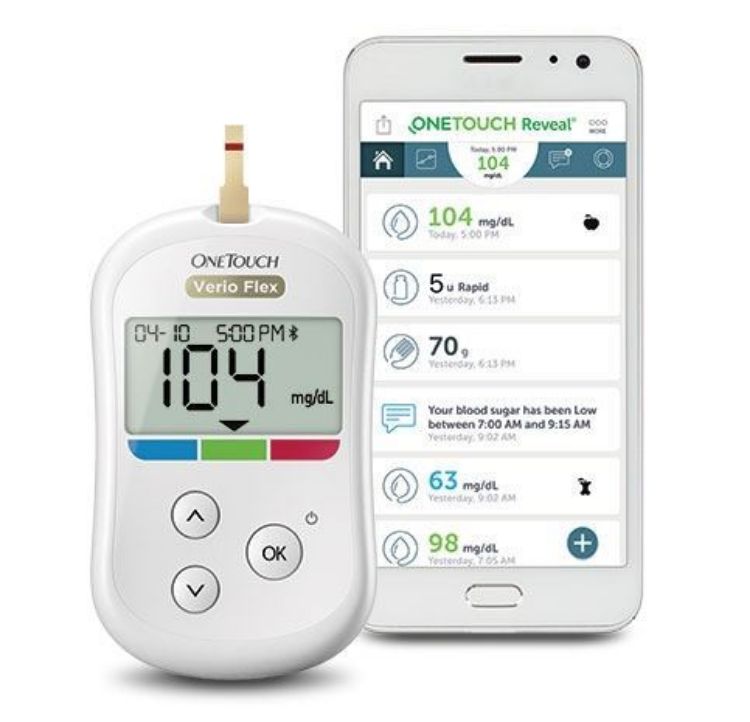 One Touch Verio Flex Blood Sugar Meter