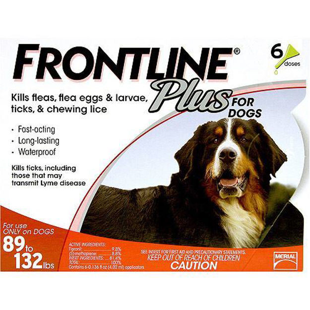 Frontline Plus Extra Dogs 89-132 lbs 6 Pack 