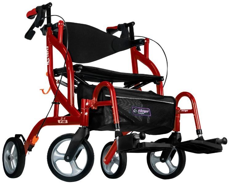 Airgo Fusion F18 Side Folding Rollator and Transport Chair