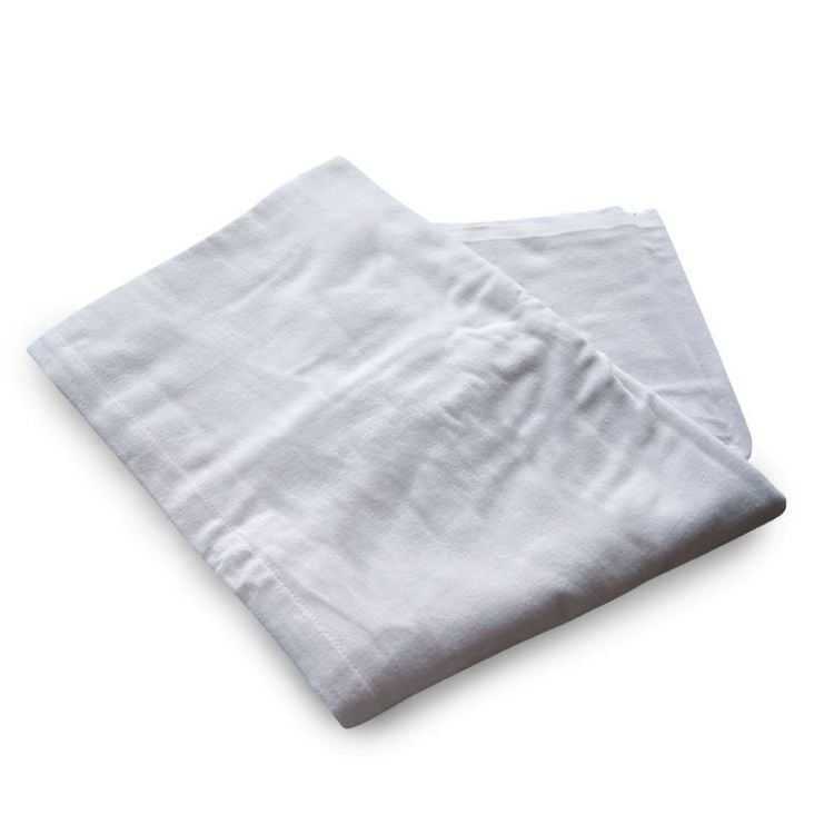 Cotton Flannel Sheet Flat - White