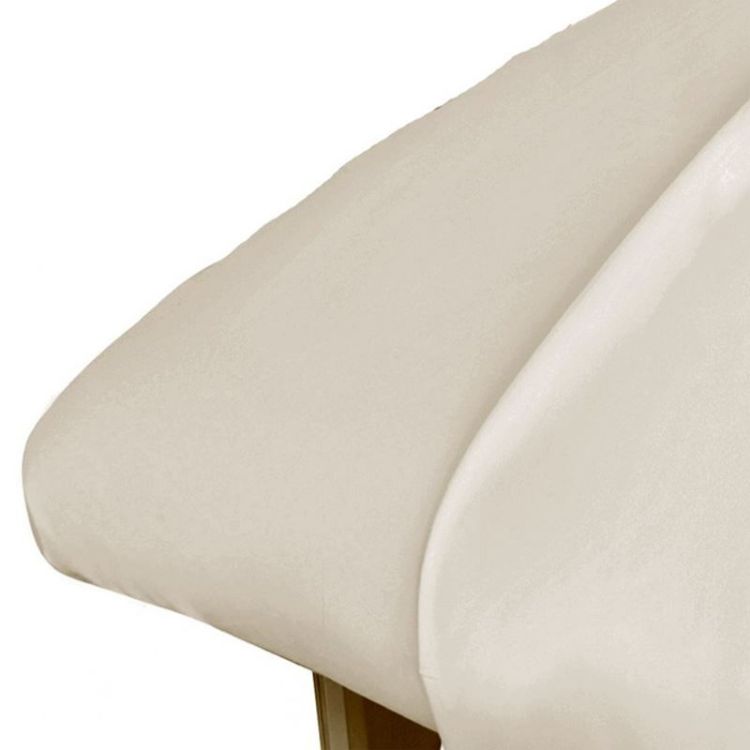 Cotton Flannel Sheet Fitted - Ivory