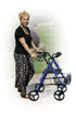 D-Lite Aluminum Rollator with Removable 8" Casters