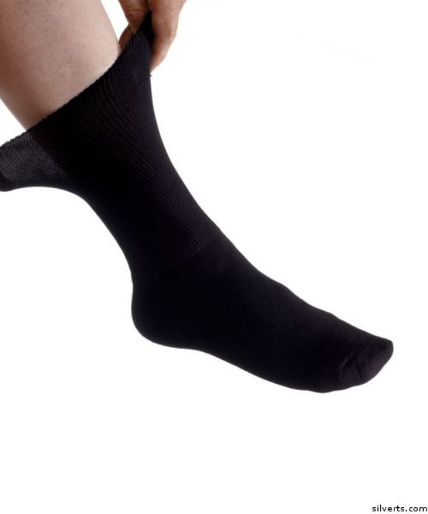 Mens Diabetic/Edema Dress Socks