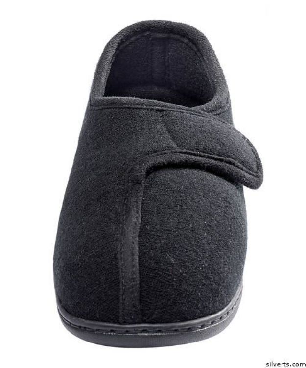 Womens Adaptive Arthritis Easy Closure Terry Cloth Slippers