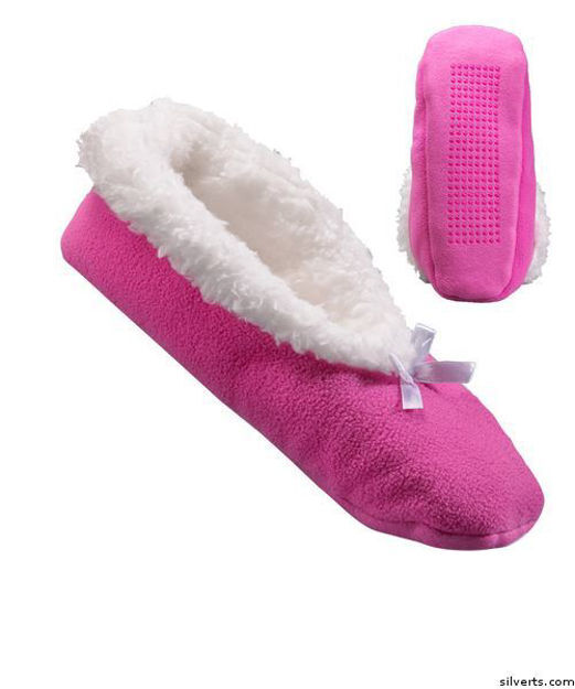 Extra Wide Fleece Slippers For Women - Slip-Resistant Tread