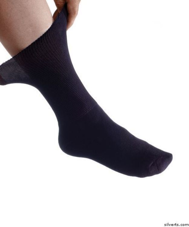 Mens Diabetic/Edema Dress Socks