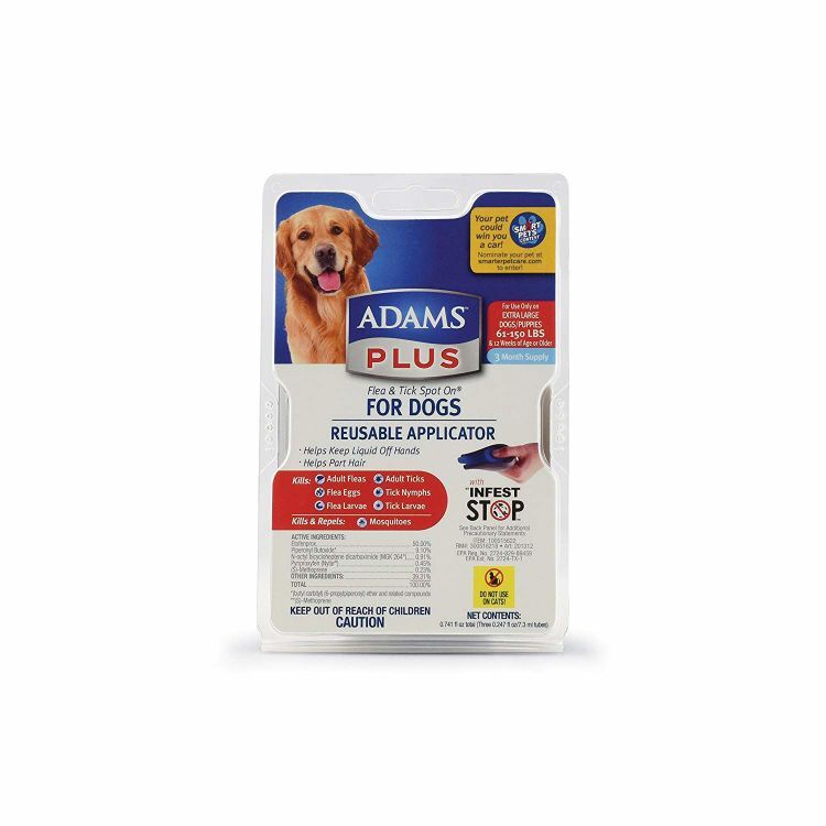 Adams Plus Flea and Tick Spot on Dog Extra Large 3 Month Supply