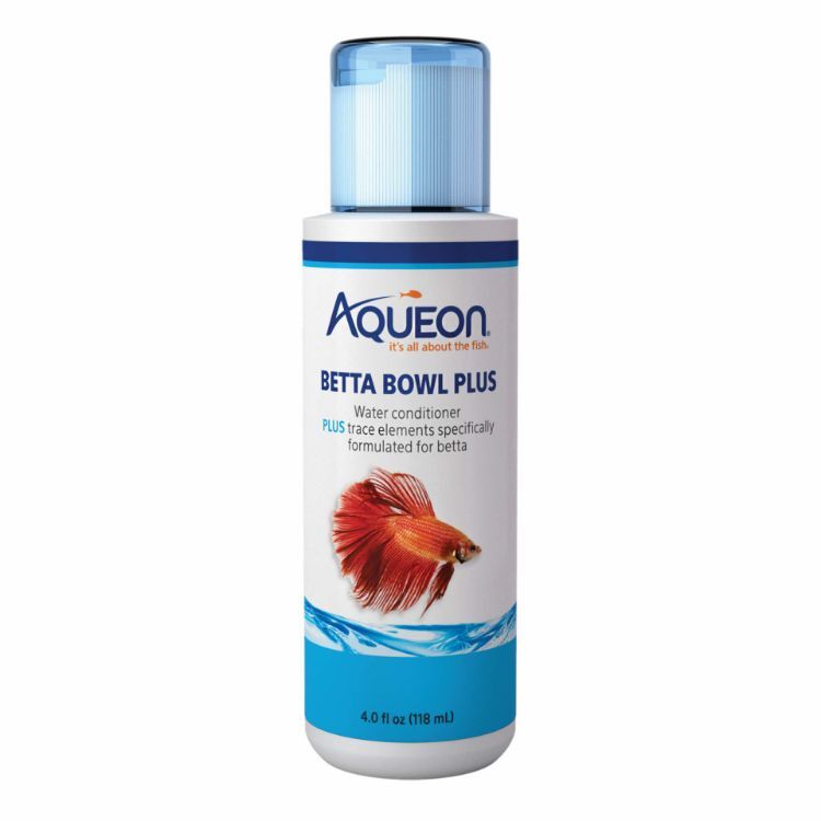 Aqueon Betta Bowl Plus Water Conditioner 4 ounces 1.7" x 1.7" x 5.4"