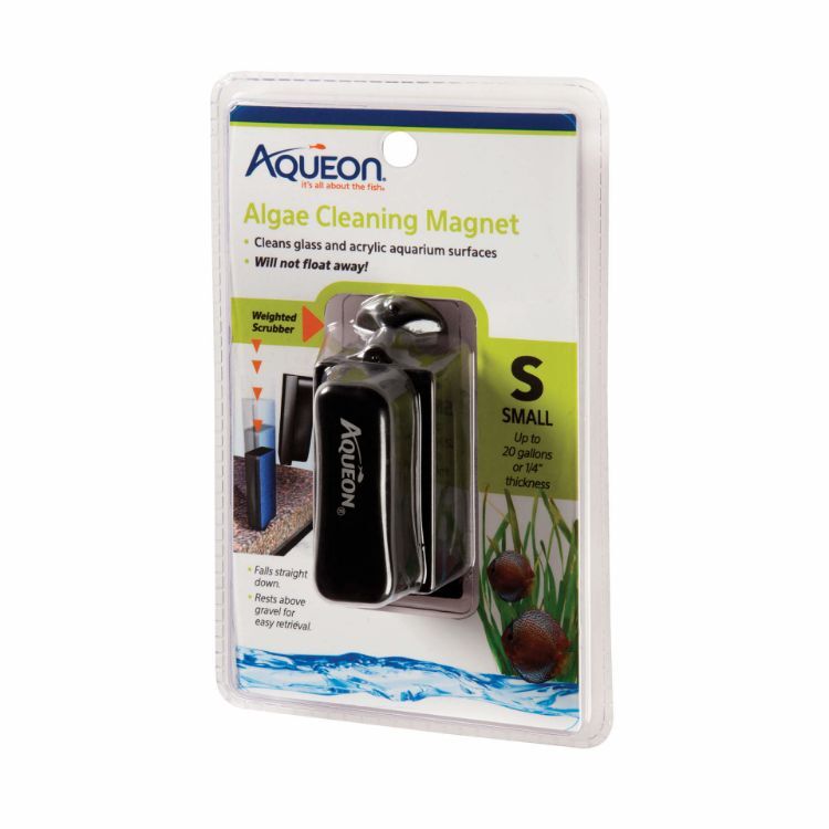 Aqueon Algae Cleaning Magnets Small Black 4.6" x 2.5" x 7.5"