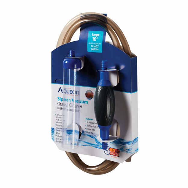Aqueon Siphon Vacuum Gravel Cleaner with Bulb Large 9" x 4" x 19.3"