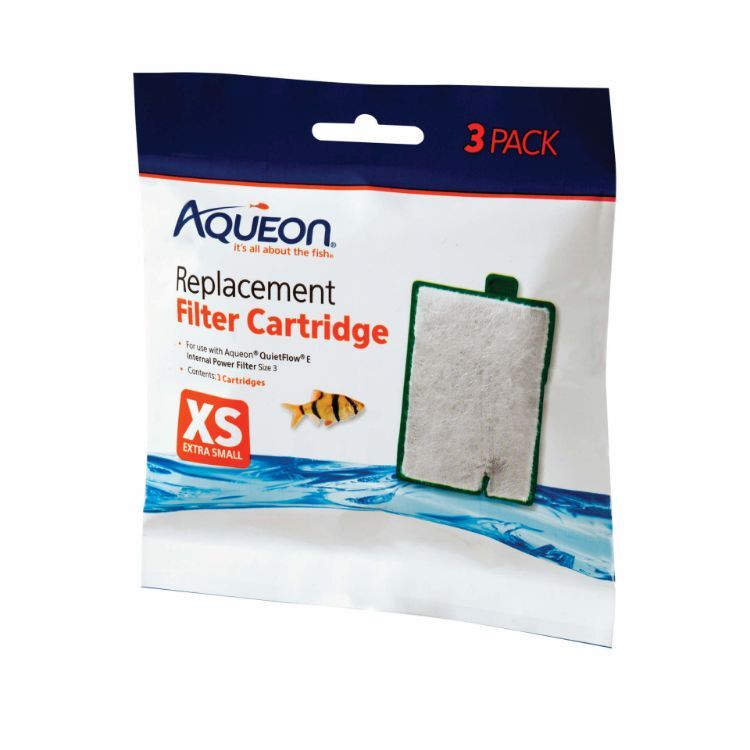 Aqueon Replacement Filter Cartridges 3 pack Extra Small 5.24" x 1.75" x 5.7"