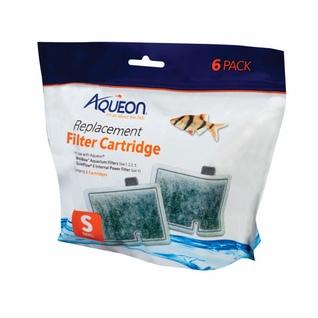 Aqueon Replacement Filter Cartridges 6 pack Small 6.2" x 2" x 6.2"