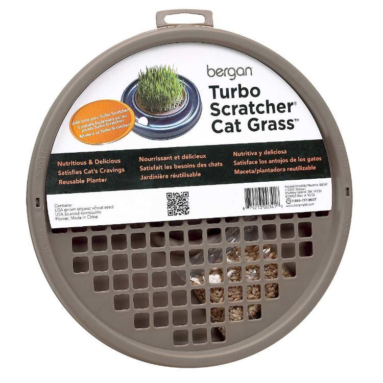Bergan Turbo Cat Grass Brown 10" x 10" x 1"
