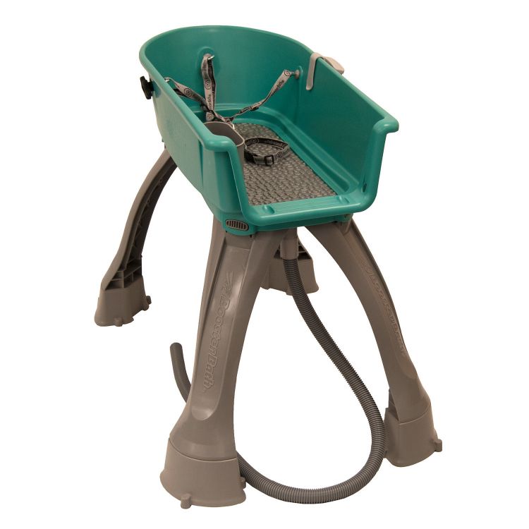 Booster Bath Elevated Dog Bath and Grooming Center Medium Teal 33" x 16.75" x 10"