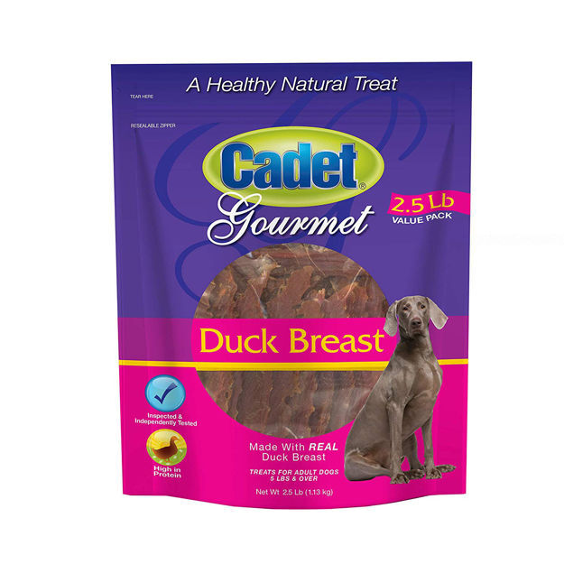 Cadet Premium Gourmet Duck Breast Treats 2.5 pounds