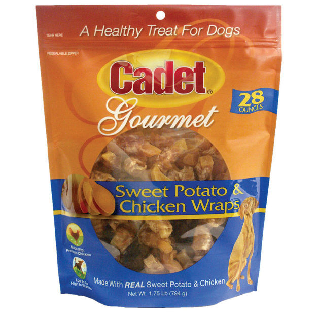 Cadet Premium Gourmet Chicken and Sweet Potato Wraps Treats 28 ounces
