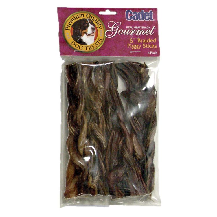 Cadet Braided Piggy Sticks 6 inches 4 pack