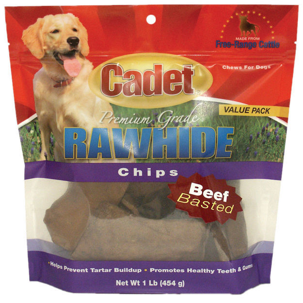 Cadet Rawhide Chips Beef Basted 1 pound