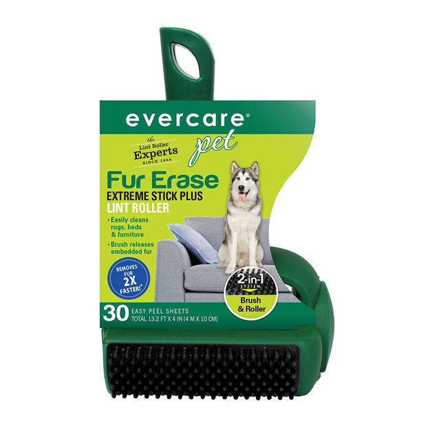 Evercare Pet Plus Extreme Stick T-Handle Lint Roller 30 Sheet 8.25" x 5" x 3.5"