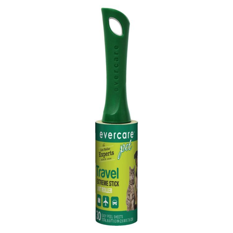 Evercare Pet Extreme Stick Pet Travel Roller 30 Sheet  6.5" x 1.25" x 1.25"