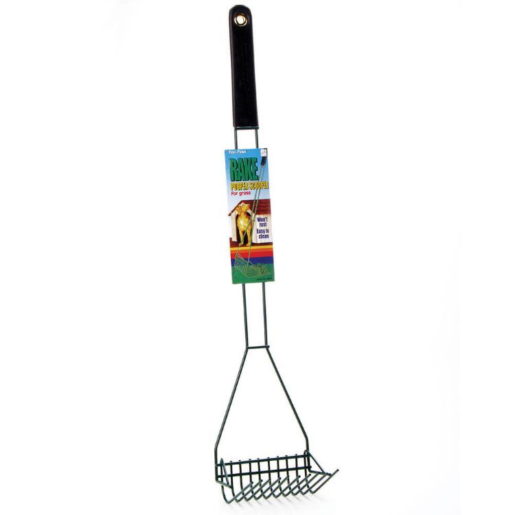 Four Paws Wire Rake Scooper for Grass Black 5" x 6.13" x 29.5"