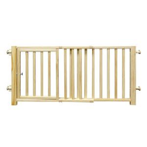 Four Paws Smart Design Walkover Pressure Mounted Gate with Door Beige 30" - 44" x 1" x 18"