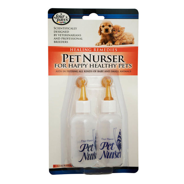 Four Paws Pet Nurser Kit Two Bottles 2 ounces