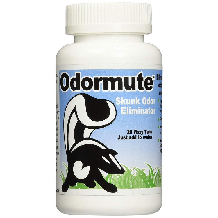 Hueter Toledo Odormute Skunk Fizzy Tablets for Odor Elimination 20 Tablets 5" x 2.5" x 2.5"