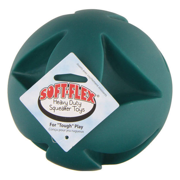 Hueter Toledo Soft Flex Best Clutch Ball Dog Toy Teal 6" x 6" x 6"