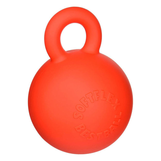 Hueter Toledo Soft Flex Gripper Ball Dog Toy Red 5" x 5" x 6.7"
