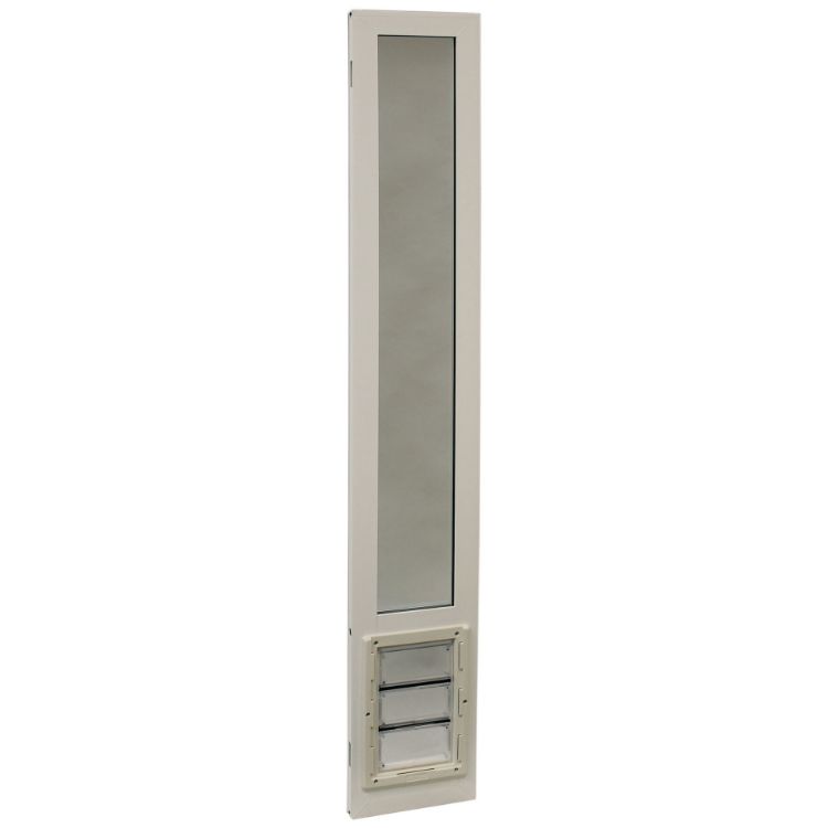 Ideal Pet Products VIP Vinyl Insulated Pet Patio Door Medium White 2.5" x 12.38" x 79"