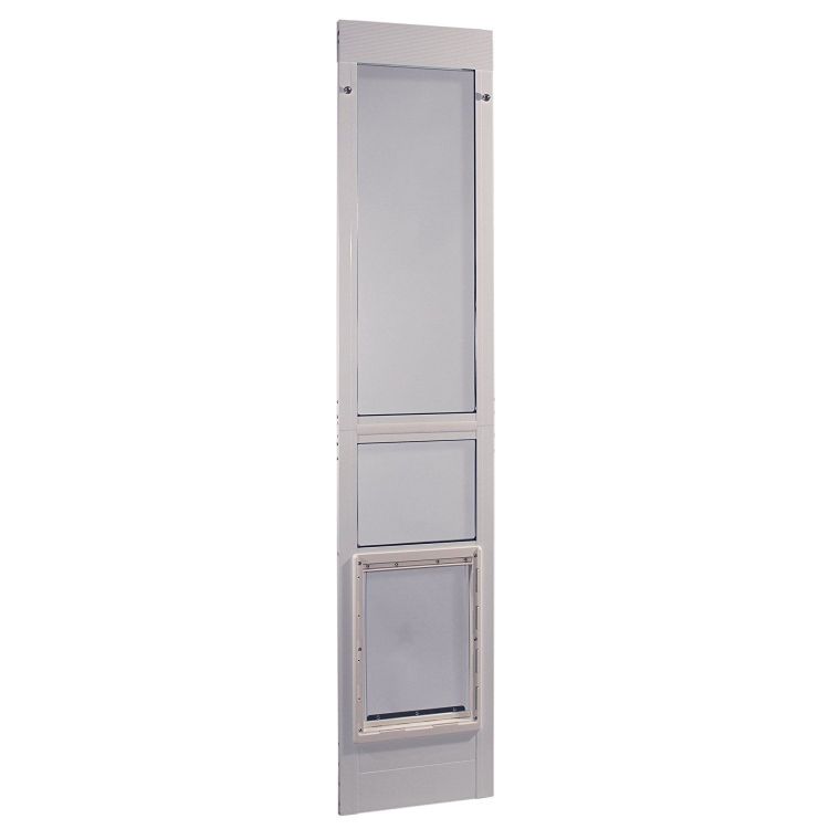 Ideal Pet Products Vinyl Modular Pet Patio Door Extra Large White 2.5" x 17.25" x 80"