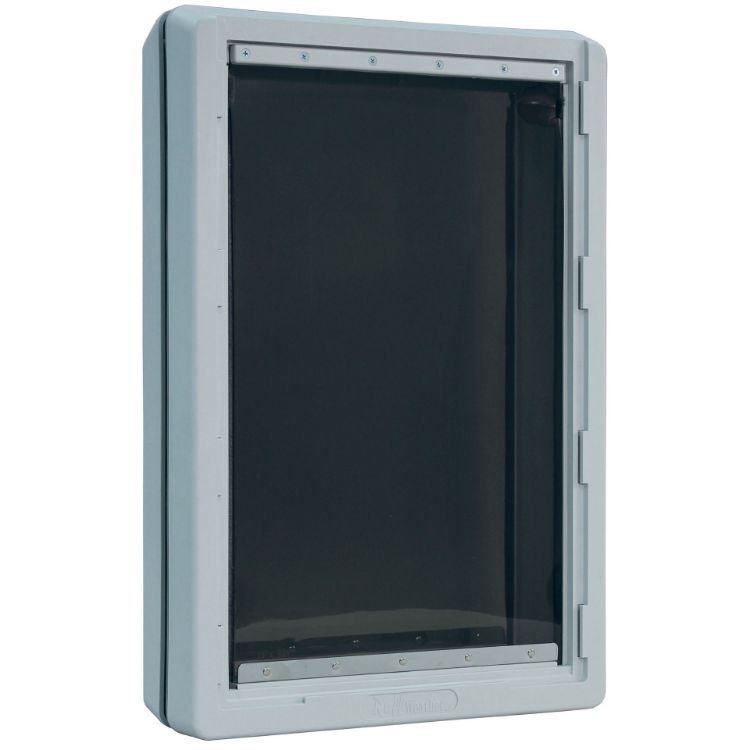 Ideal Pet Products Ruff-Weather Pet Door Super Large Grey 5.75" x 19" x 28.12"