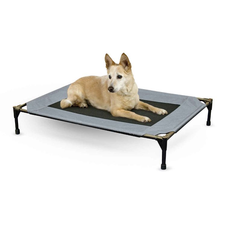 K&H Pet Products Original Pet Cot Large Gray 30" x 42" x 7"