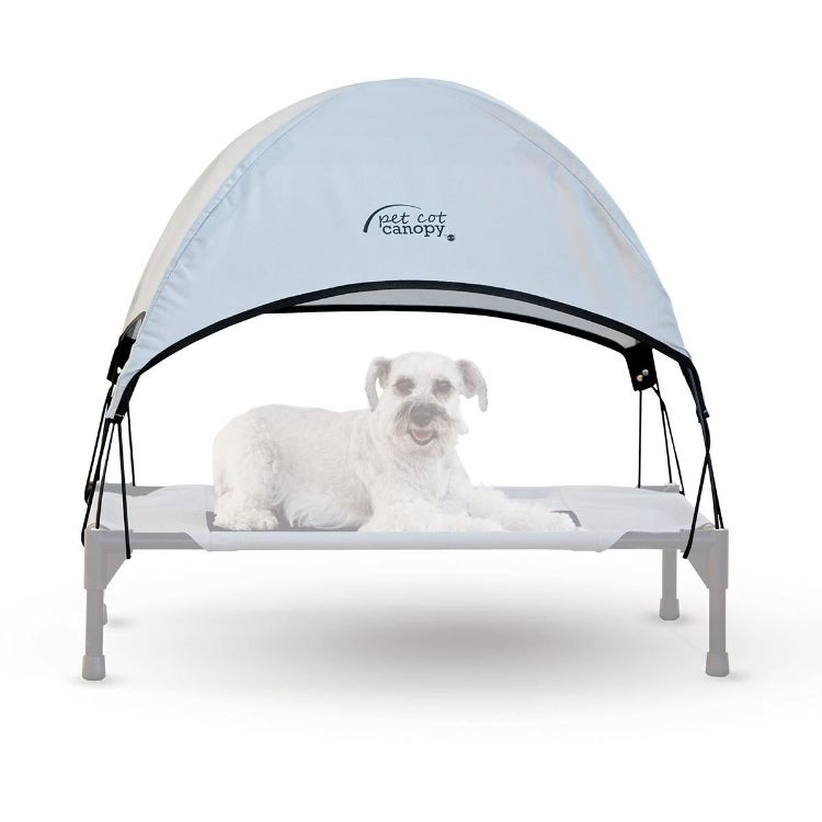 K&H Pet Products Pet Cot Canopy Medium Gray 25" x 32" x 23"